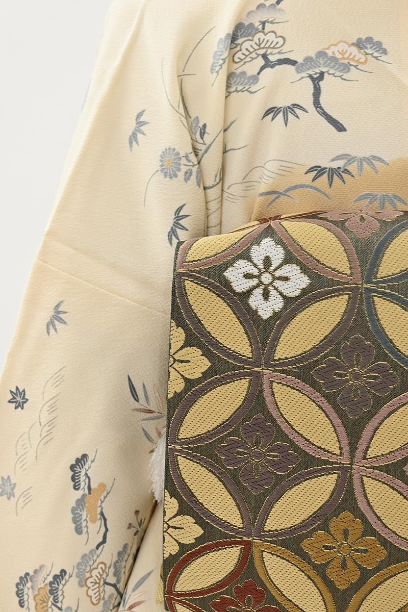 差の付く、モダンな帯姿に…　お茶席・お食事会・観劇にも　新品の【全通柄】袋帯です 差の付く、モダンな帯姿に… お茶席・お食事会・観劇にも 新品の【全通