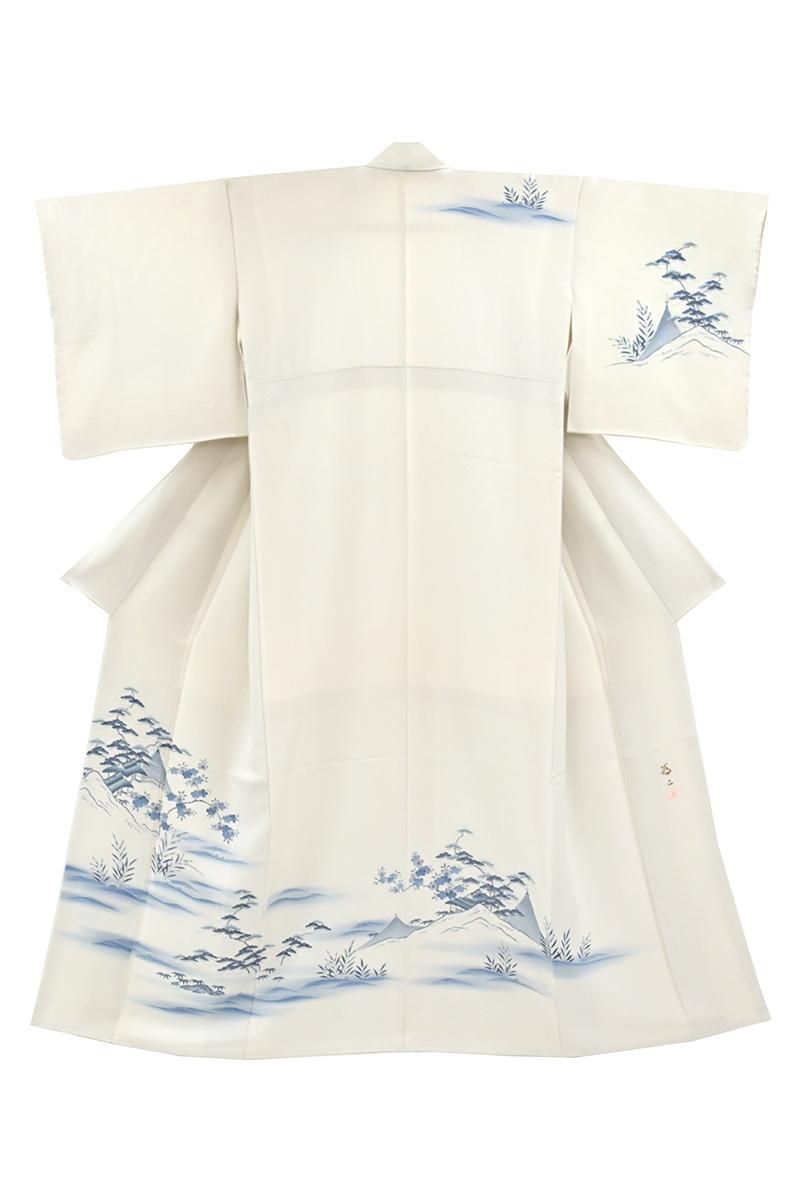 新品 茶屋辻 着物 正絹“古に想いを馳せて詩を詠む”仕付け糸付 訪問着 5367 ❁tomihisa❁新品 茶屋辻 着物 正絹“我が心の理想郷…古に想いを馳せて