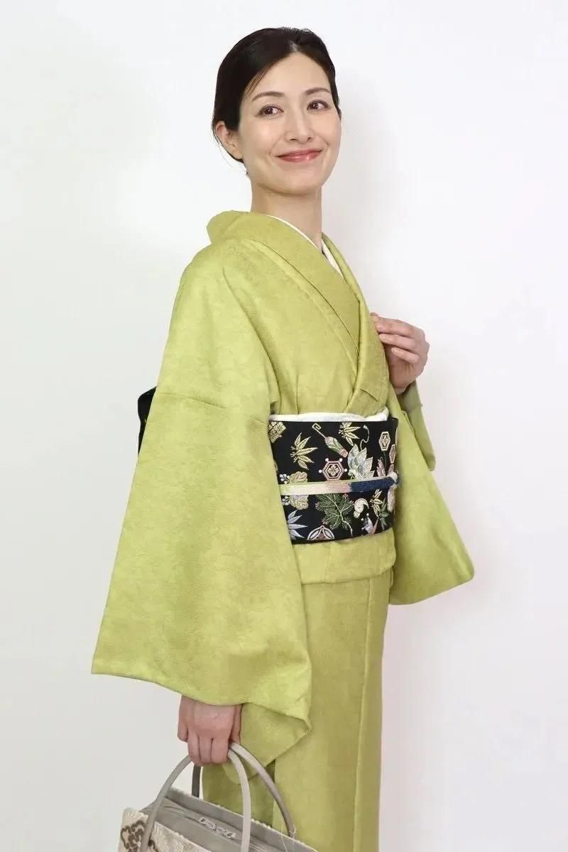 銀座【L-6881-5】西陣 山下織物製 袋帯 黒色 宝尽くし文（証紙付）（N