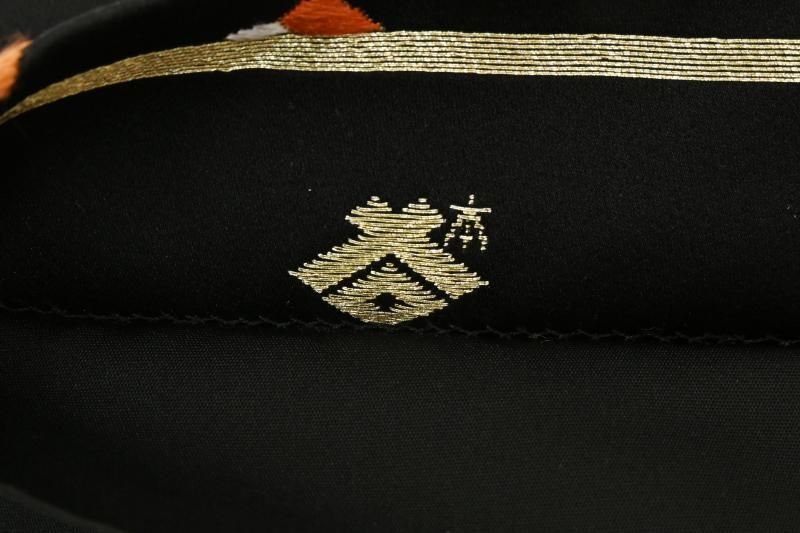 袋帯　本うるし　漆伯　正絹 本金箔本漆袋帯 | Heritage Japon