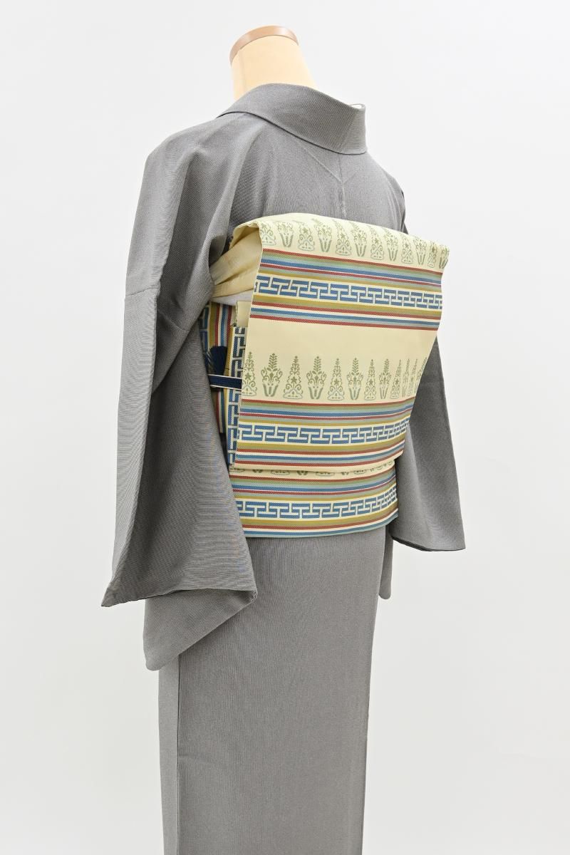 和風デザイン　 帯掛け　西陣帯地使用　衣桁　橦木　什器 和風デザイン 帯掛け 西陣帯地使用 衣桁 橦木 什器