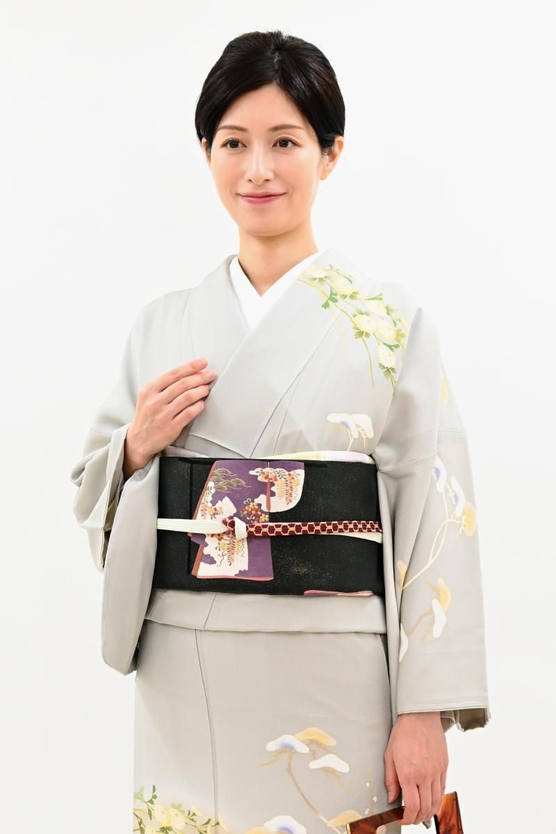 銀座【L-8559】刺繍 袋帯 黒色 誰が袖文 - 銀座きもの青木｜長く大切に