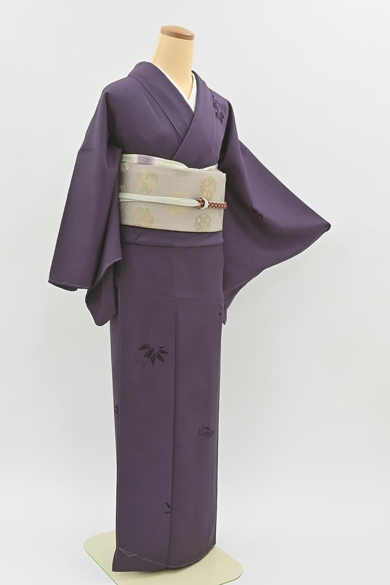 要事前確認　千總　色無地　違い鷹の羽　身丈160　裄65cm　k3334rym 着物：21,000円～40,000円 - 銀座きもの青木｜長く大切に着続けて頂き