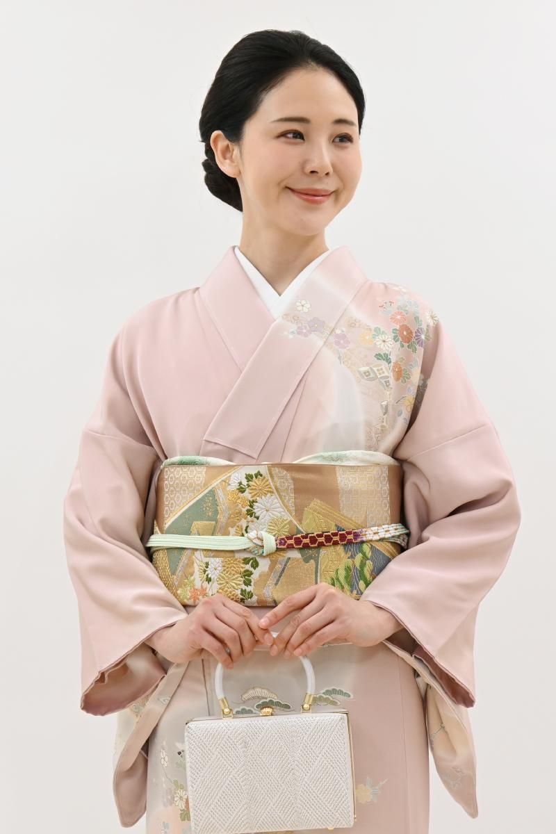 銀座【L-8575】西陣 川島織物製 本袋帯 光悦茶色 冊子文（落款入・三越