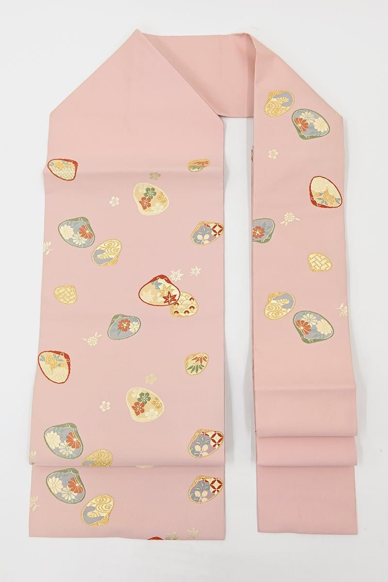 銀座【H-0854】織名古屋帯 聴色 貝合わせ文 - 銀座きもの青木｜長く