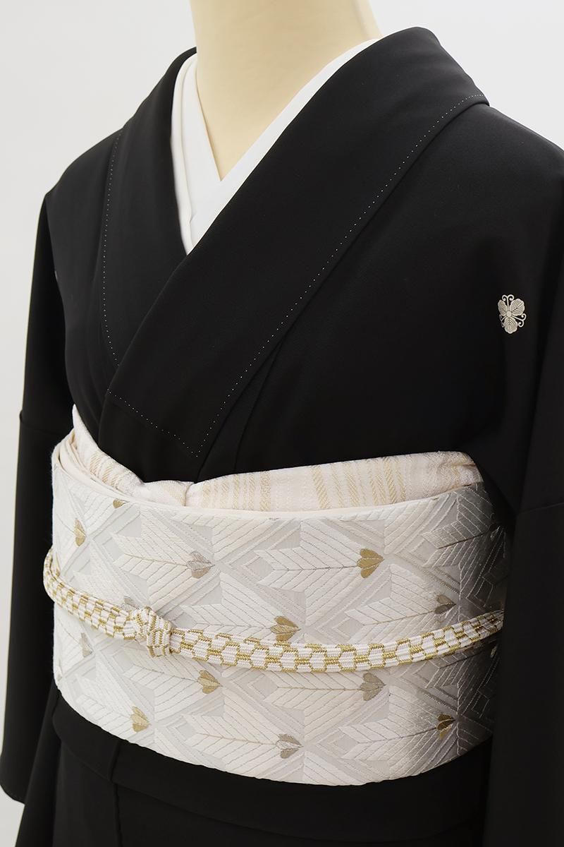 袋帯　市松　変わり格子　モノトーン　銀通し　着物　021a d 袋帯 市松 変わり格子 モノトーン 銀通し 着物 021a d - メルカリ