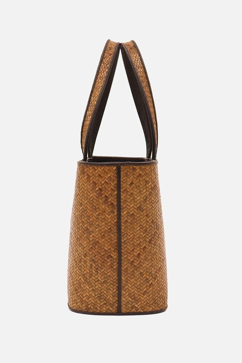 銀座【G-3407】籠バッグ 琵琶茶色 網代 - 銀座きもの青木｜長く大切に