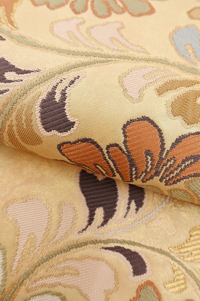 銀座【L-8594】袋帯 金色 牡丹唐草文 - 銀座きもの青木｜長く大切に着