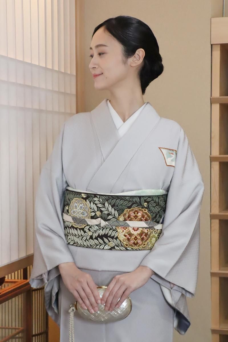 銀座【帯5842】西陣 山口美術織物製 袋帯 銘「薫風華文」 - 銀座きもの