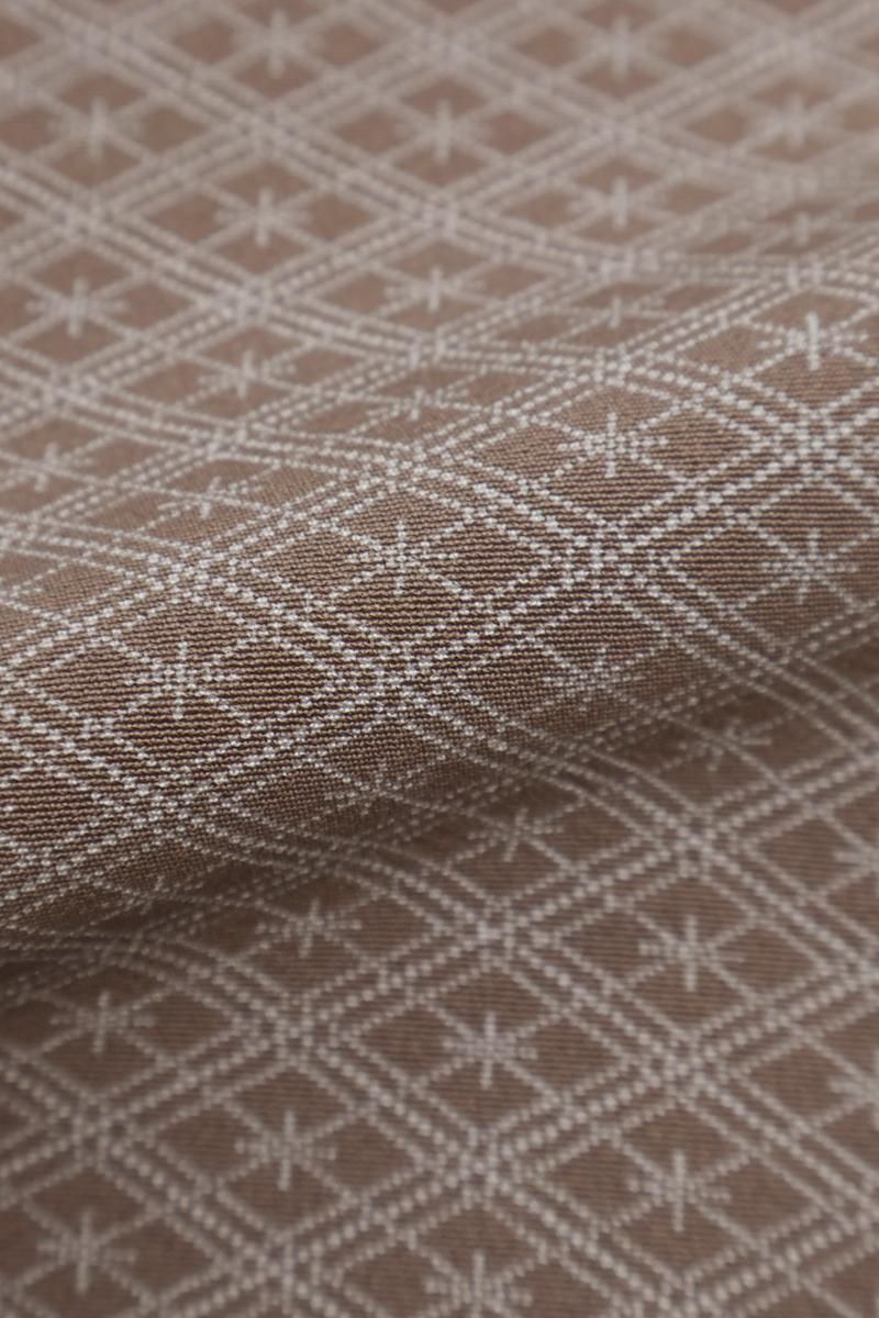 銀座【着物4670】人間国宝 小宮康孝作 染一ツ紋 江戸小紋（落款入 反端