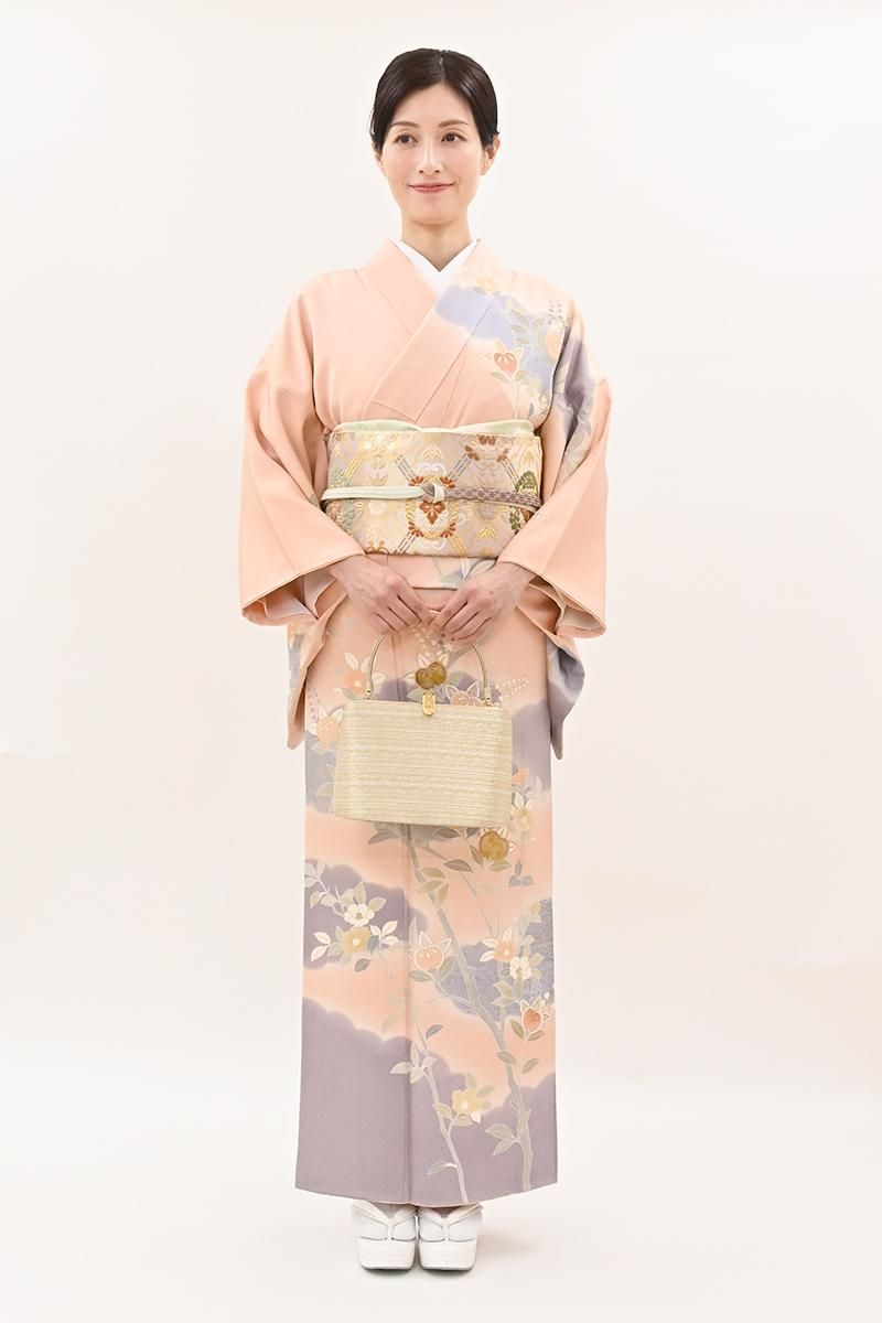 あおき【G-3422】神田胡蝶製 フォーマルバッグ 白色×金色 - 銀座きもの