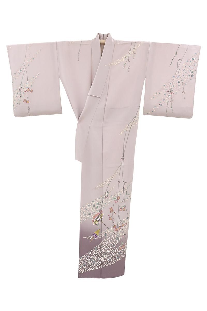 銀座【着物4719】中正享子作 加賀友禅 訪問着 銘「愛燦々」（落款入 反