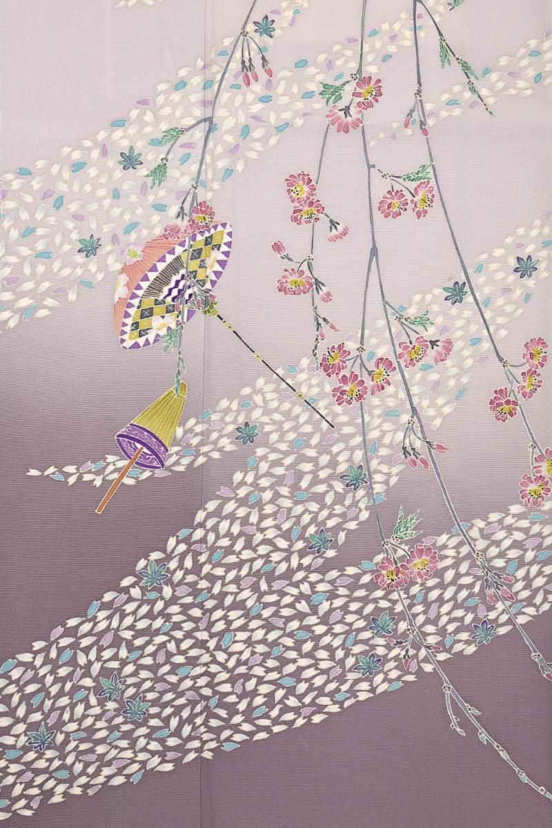 銀座【着物4719】中正享子作 加賀友禅 訪問着 銘「愛燦々」（落款入 反