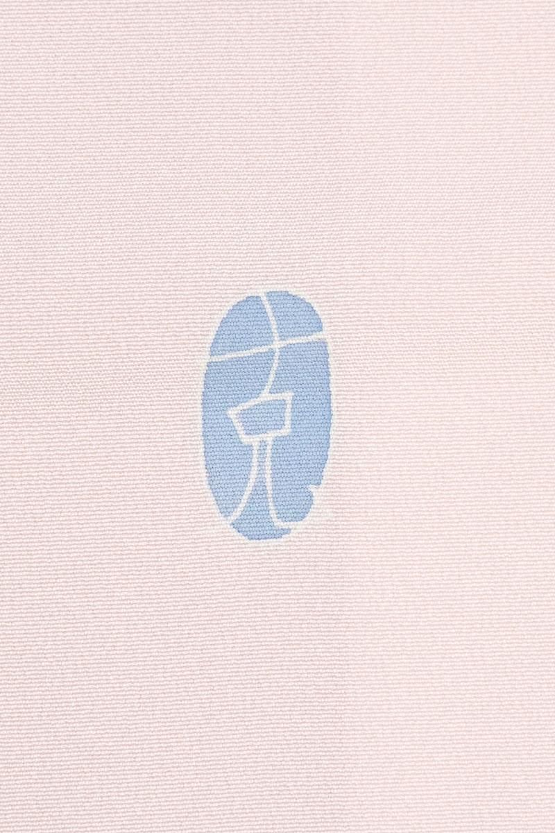 銀座【B-4447】本加賀友禅 南克治作 付下げ 明るい灰桜色 枝花の図