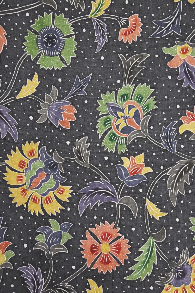 銀座【L-8743】紬地 洒落袋帯 紺滅色 唐花文 - 銀座きもの青木｜長く