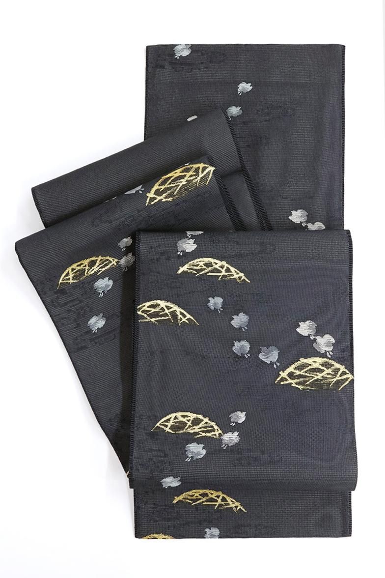 袋帯　雉 美品】 袋帯 名品 菊 鳥 螺鈿 金彩 金色 お太鼓柄 正絹 【中古