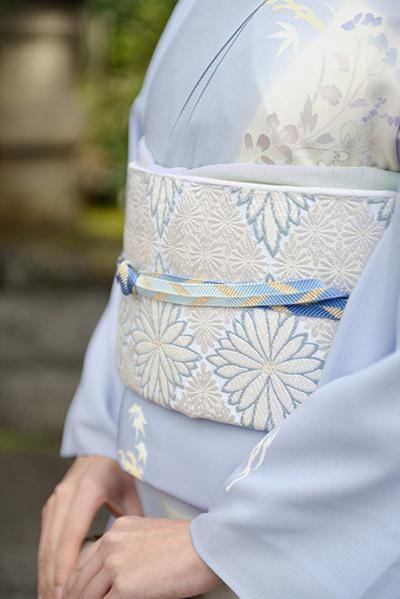 着用少ない！単衣＊友禅＊瓶覗色＊落款付き＊紋無し＊訪問着＊１６０ｃｍ＊裄６８ 着用少ない！単衣＊友禅＊瓶覗色＊落款付き＊紋無し＊訪問着