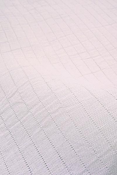 R-307】小千谷縮帯揚げ 霞色 - 銀座きもの青木｜長く大切に着