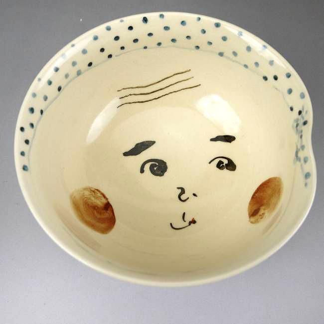 ひょっとこのご飯茶碗 小 京焼清水焼専門店 松韻堂 ひょっとこのご飯茶碗 小 京焼清水焼専門店 松韻堂