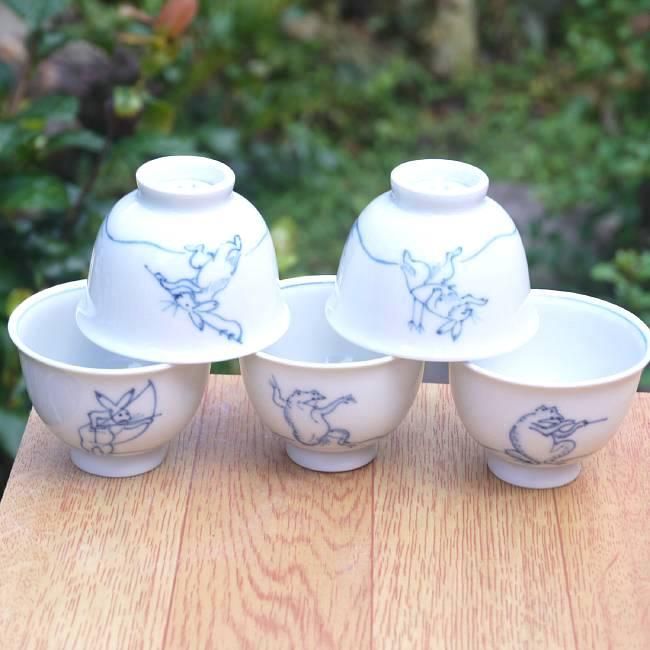 本物保証】 煎茶碗 染付 煎茶道具 京焼 - 美術品・アンティーク