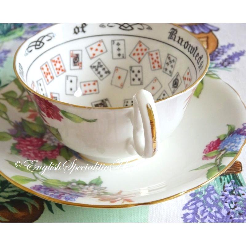 エインズレイ 紅茶占いフォーチュンテリング カップ デュオ 紫陽花
