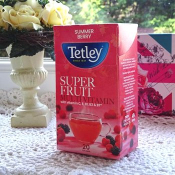 【Tetley】 Super Fruits Multi Vitamin Summer Berry Fruits Tea<br>テトリー スーパーフルーツ マルチビタミン サマーベリー フルーツティー