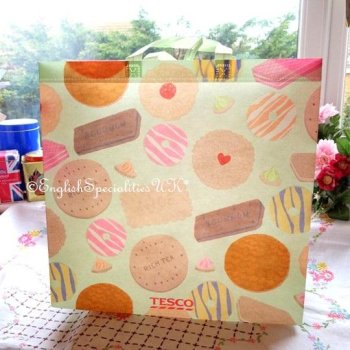 <img class='new_mark_img1' src='https://img.shop-pro.jp/img/new/icons53.gif' style='border:none;display:inline;margin:0px;padding:0px;width:auto;' />【TESCO】 Biscuits  Eco Bag<br>テスコ　ビスケットモチーフ エコバッグ