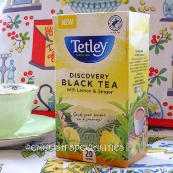 【Tetley】Black Tea with Lemon & Ginger<br>テトリー  レモン & ジンジャー ティーバック紅茶