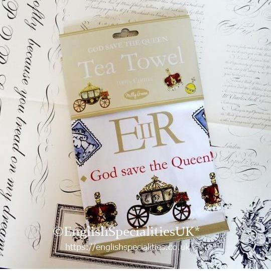 <img class='new_mark_img1' src='https://img.shop-pro.jp/img/new/icons20.gif' style='border:none;display:inline;margin:0px;padding:0px;width:auto;' /> SALE! Milly GreenGod Save The Queen  Tea Towel<br>ߥ꡼꡼ åɡƥ