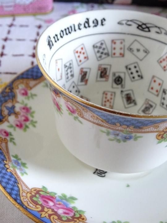 Aynsley China - 希少 エインズレイ 1924年 フォーチュン 紅茶占い カップ&amp;ソーサー ローズ レア 1924年 エインズレイ フォーチュン カップ&ソーサー 紅茶
