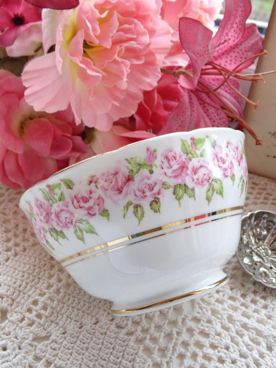VINTAGEAdderley Pink Rose Sugar Bowl <br>*ơ* 쥤 ԥ󥯥ѥ 奬ܥ