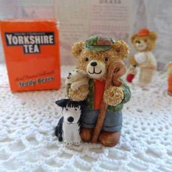 【Yorkshire Tea】Vintage Teddy Bear Ornament  Wansley<br>ヨークシャーティー
 ヴィンテージ テディベアオーナメント グランパ ウエンズレー
