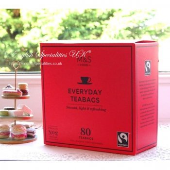 【M&S】Fairtrade Everyday 80 Teabags<br>マークス＆スペンサー エブリデイ紅茶：80ティーバッグ