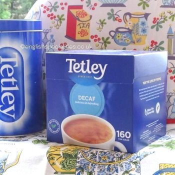 【Tetley】　Decaf 160 Teabags <br>テトリー 紅茶　デカフェ　:160ティーバッグ