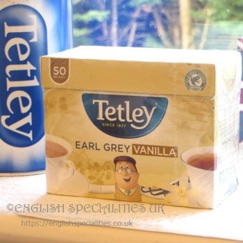 【Tetley】 Earl Grey & Vanilla <br>テトリー紅茶　アールグレイ＆バニラティー : 50ティーバッグ