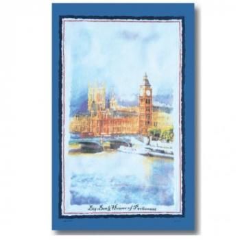 ��Samuel Lamont��COTTON Tea Towel:Big Ben<br>���ߥ奨�롦����ȡ��ӥå��٥󡡥��åȥ�ƥ���������