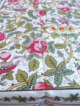 【Samuel Lamont】LINEN Tea Towel:Birds & Roses<br>アルスターウィーバー リネンティータオル バーズ＆ローズ