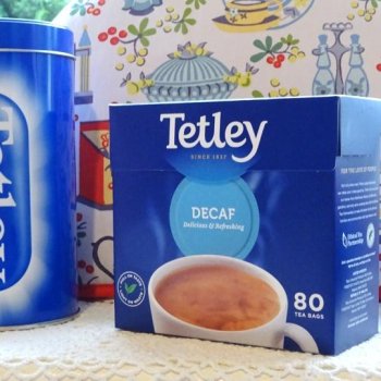 【Tetley】　Decaf 80 Teabags <br>テトリー 紅茶　デカフェ　: 80　ティーバッグ