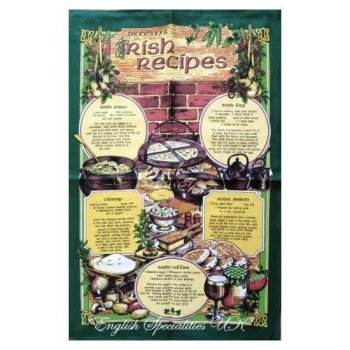 【Samuel Lamont】Irish Recipes Tea Towel<br>アイリッシュレシピ　リネンユニオンティータオル