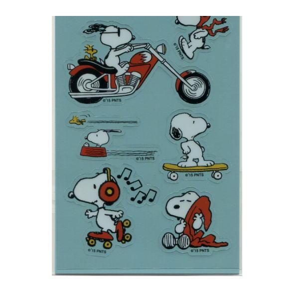 スヌーピー（SNOOPY)短冊ステッカー【変身スヌーピー
