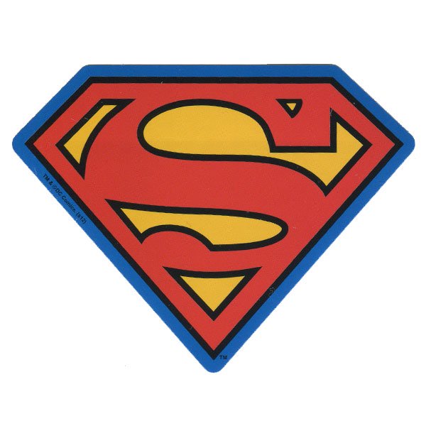 Superman スーパーマン ステッカー マーク ブルー レッド ワッペン屋ドットコムストア