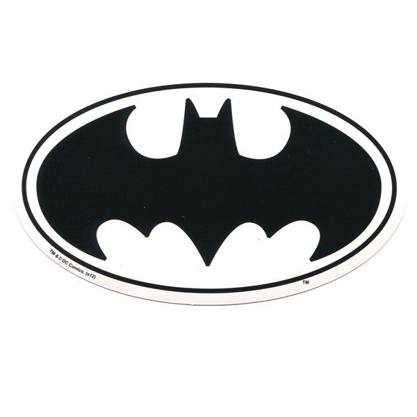 Batman バットマン ステッカー マーク ホワイト ワッペン屋ドットコムストア