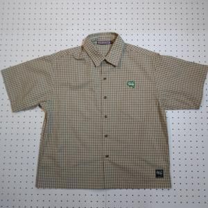 OVERPREAD drip short length check shirts