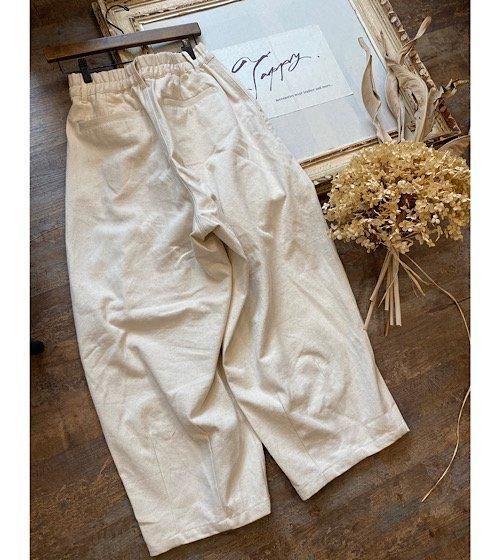 ワッシャーダンプパンツ（デニムアイボリー） - Wear Accessoies