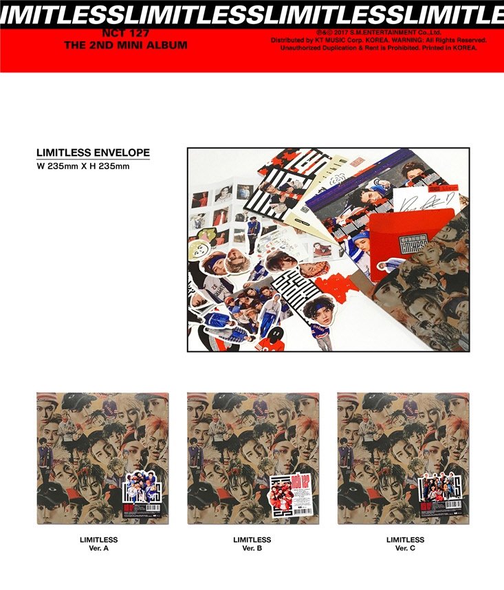 NCT127 エヌシーティー NCT #127 Limitless 2nd MINI ALBUM