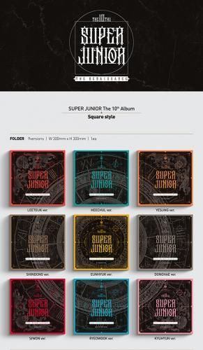 Superjunior スーパージュニア 正規 10集 The Renaissance Square Style カバー9種 バージョン選択可能 Superjunior スーパージュニア 正規 10集 The Renaissance Square Style カバー9種 バージョン選択可能