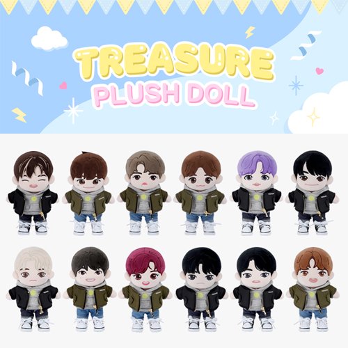TREASURE OFFICIAL Plush Doll 12種選択 公式トレカ付【公式グッズ】
