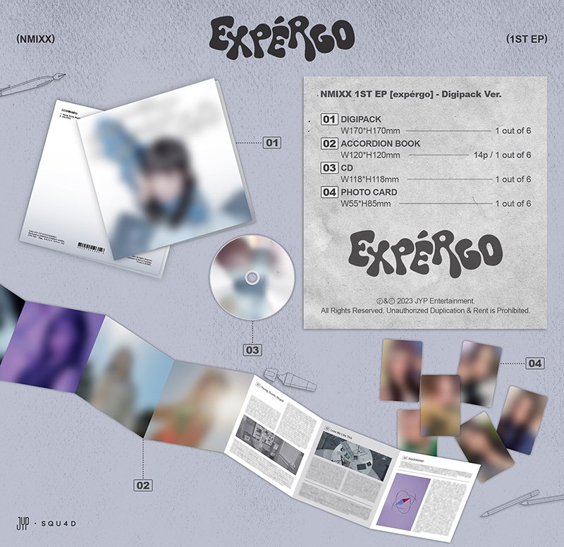 NMIXX - expergo / 1ST EP ( Digipack Ver. ) 6種