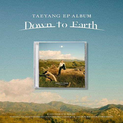 BIGBANG TAEYANG 2nd EP ALBUM [ Down to Earth ] テヤン EP アルバム 初回限定ポスター withmuu特典フォカ付き