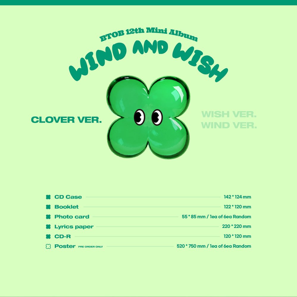 BTOB ビートゥビー WIND AND WISH / 12TH MINI ALBUM (CLOVER Ver.)